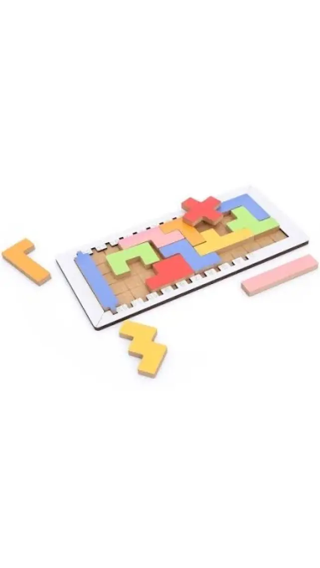 Hamaha Ahşap Tetris Eğitici Oyun Seti