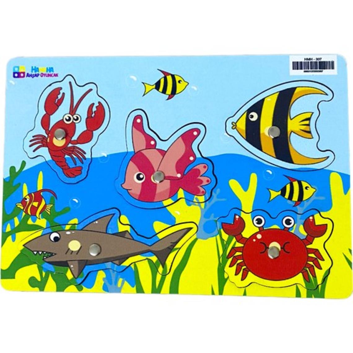 Hamaha Ahşap Balık Tutma Puzzle