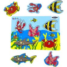 Hamaha Ahşap Balık Tutma Puzzle