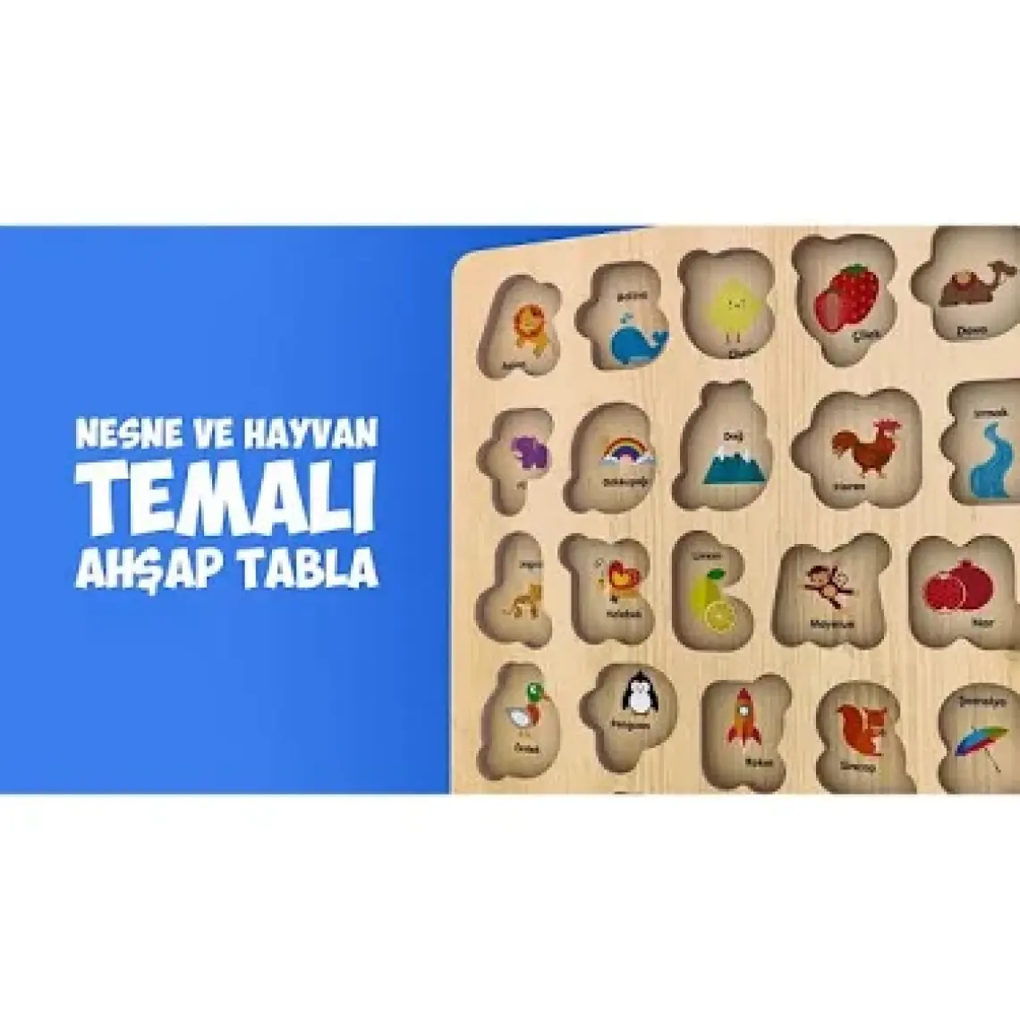 Rossie Ahşap Türkçe Alfabe Yapboz