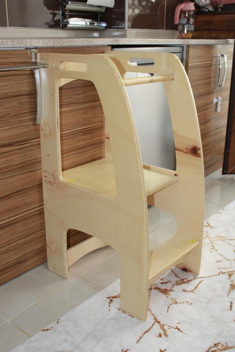 Woodhub Ahşap Montessori Öğrenme Kulesi / 2-6 Yaş /
