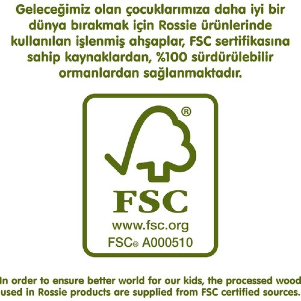 Rossie Mıknatıslı Ahşap Büyük Harfler