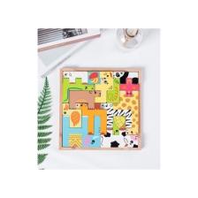 Ankebut Renkli 15 Hayvanlı Geometrik Puzzle