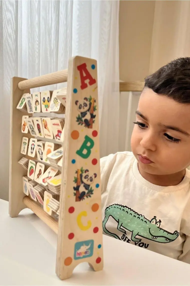 Bemi Montessori Ahşap Alfabe Abaküs