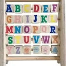 Bemi Montessori Ahşap Alfabe Abaküs