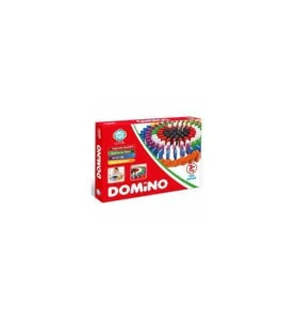 Circle Toys 100 Parça Renkli Ahşap Domino Seti