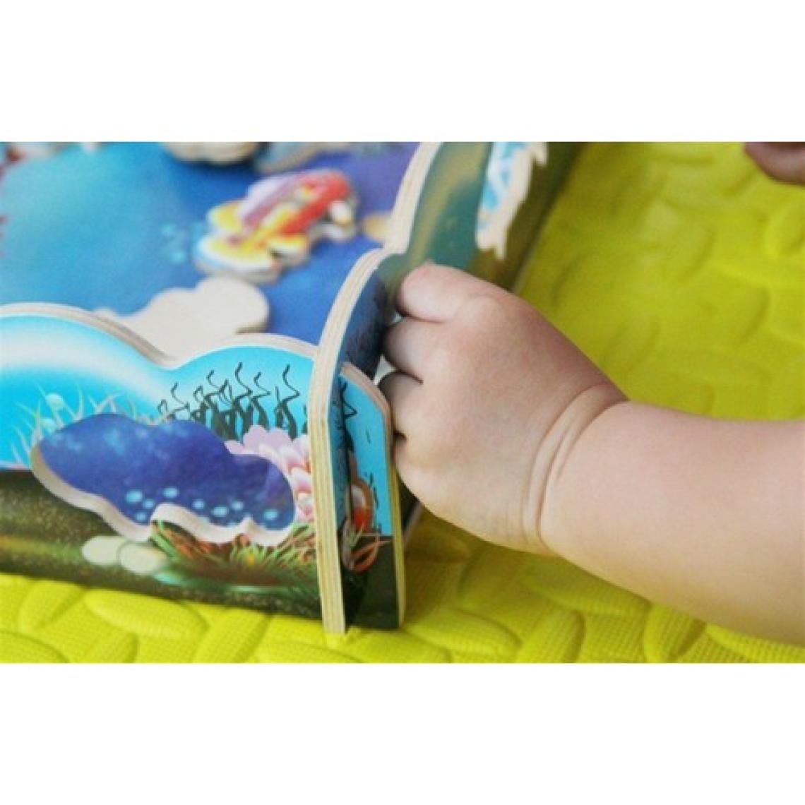 Hamaha  4'in 1 Set Eğitici Ahşap Oyuncaklar - Selefon Mini Tel Labirent Helezon Tekli Kule Balık Tutma