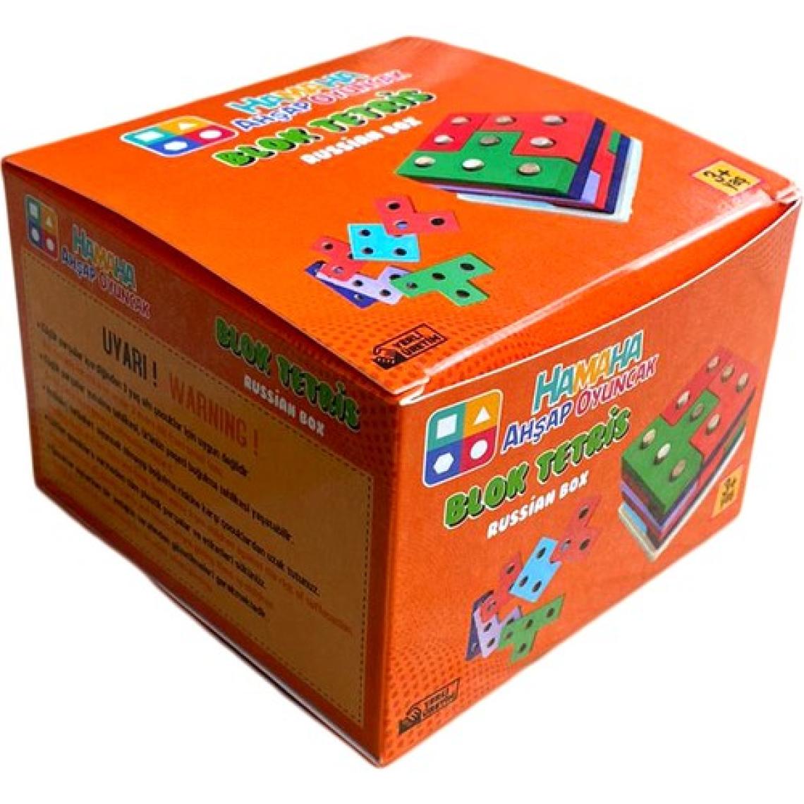 Hamaha Eğitici Ahşap Oyuncak Blok Tetris Yerleştirme Oyunu Russian Box