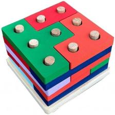 Hamaha Eğitici Ahşap Oyuncak Blok Tetris Yerleştirme Oyunu Russian Box