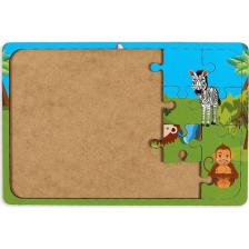 Maketçiniz Safari 24 Parça Ahşap Puzzle
