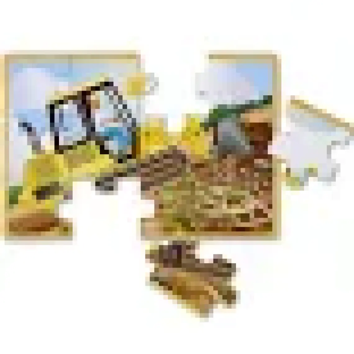 Melissa&Doug Ahşap 12x4 Yapboz Seti - İnşaat Araçları