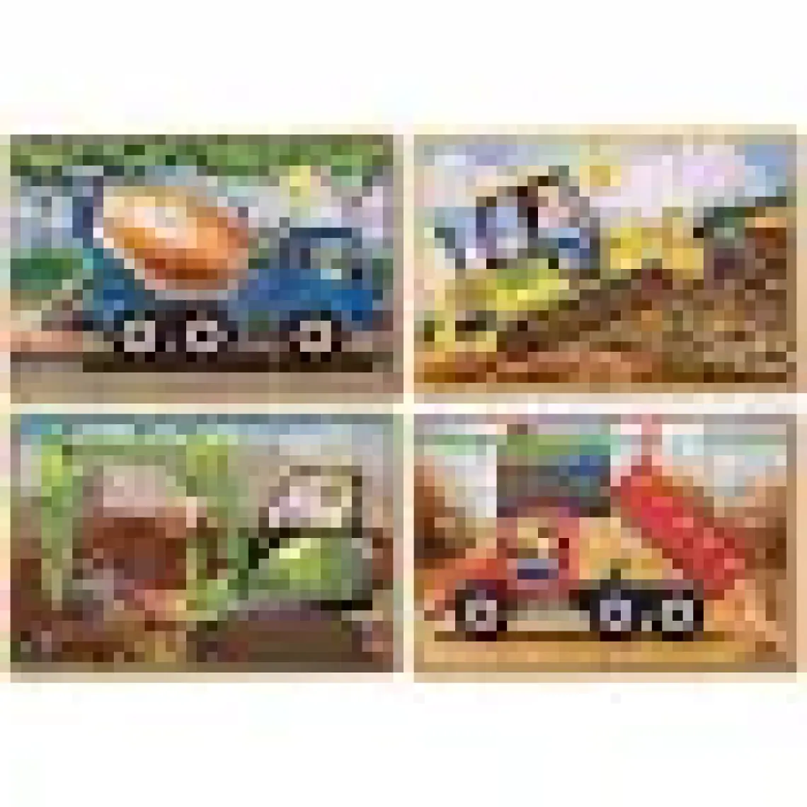 Melissa&Doug Ahşap 12x4 Yapboz Seti - İnşaat Araçları