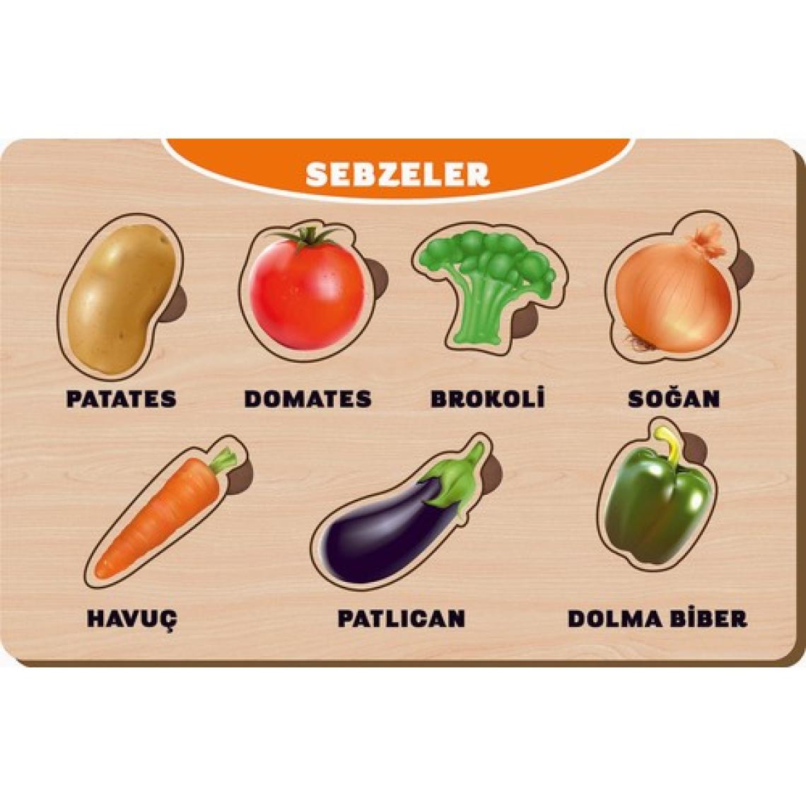 Maketçiniz 4 Adet Ahşap Bul Tak Eğitici Yapboz Puzzle Seti 10