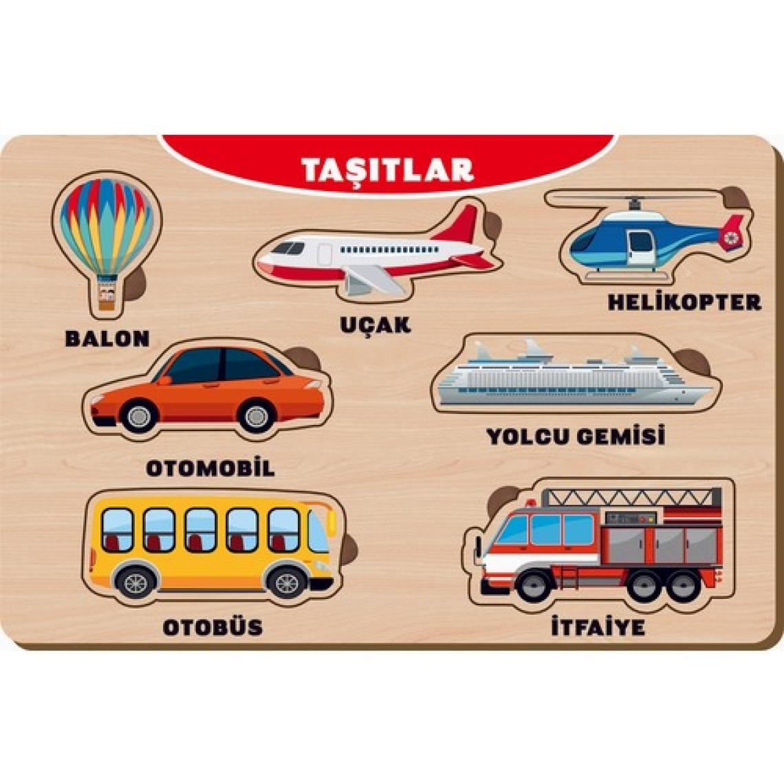 Maketçiniz 4 Adet Ahşap Bul Tak Eğitici Yapboz Puzzle Seti 10
