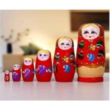Tatlı Telaşlar Ahşap Matruşka 5`li Set