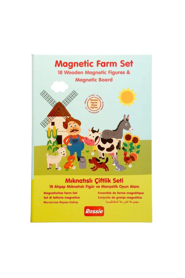 Ahşap Mıknatıslı Çiftlik Oyun Seti (manyetik Oyun Alanı)