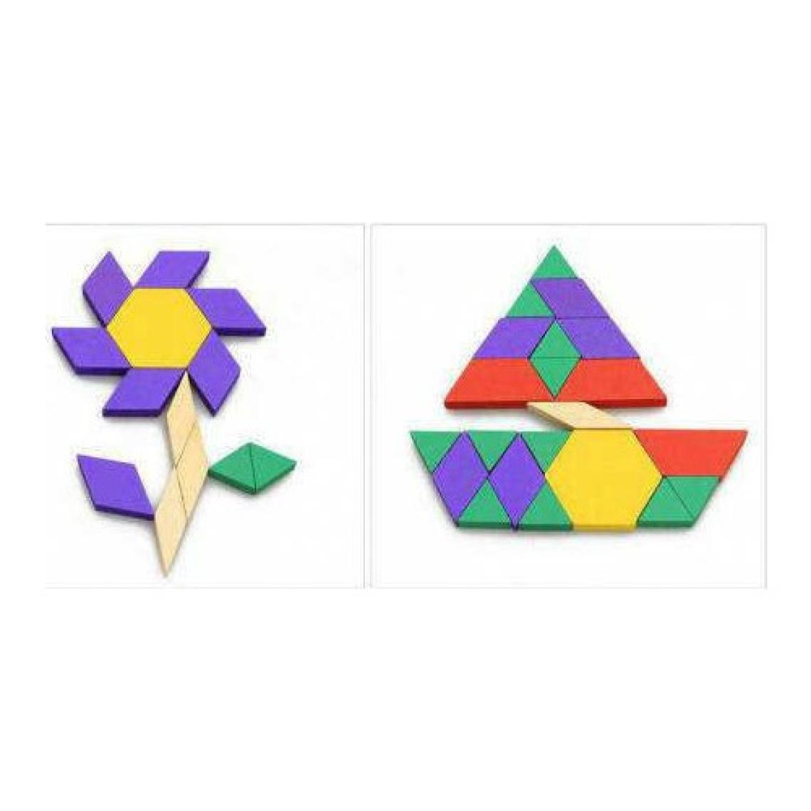 Trend 125 Parça Ahşap Eğitici Tangram Puzzle Blok Seti
