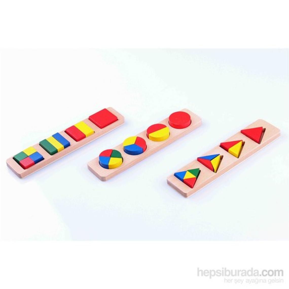 Learning Toys 3'lü Ahşap Blok Seti