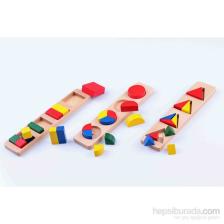 Learning Toys 3'lü Ahşap Blok Seti