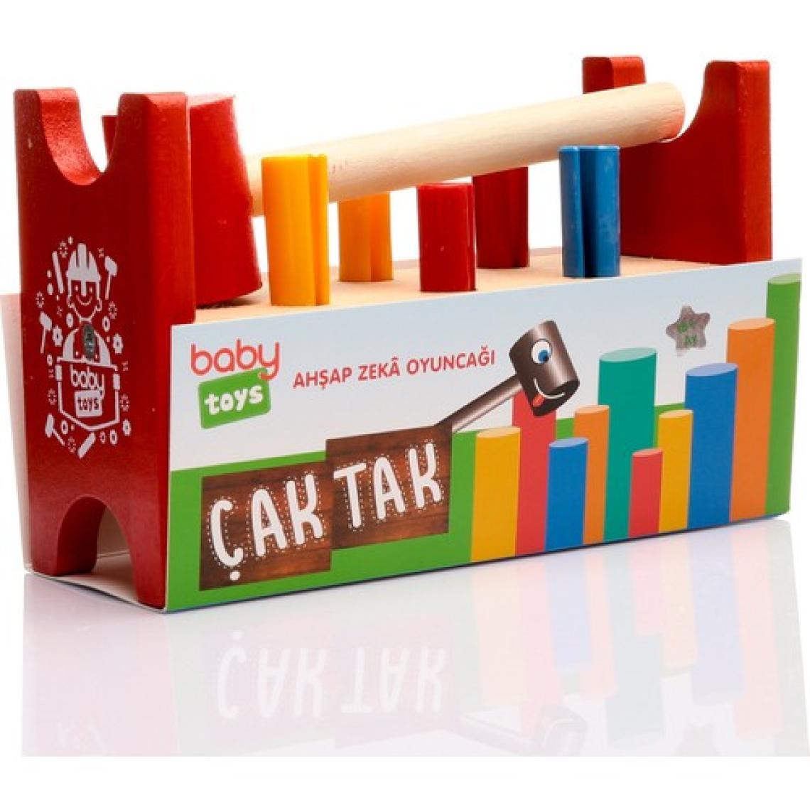 Baby Toys Montessori Ahşap Çak Tak Oyunu