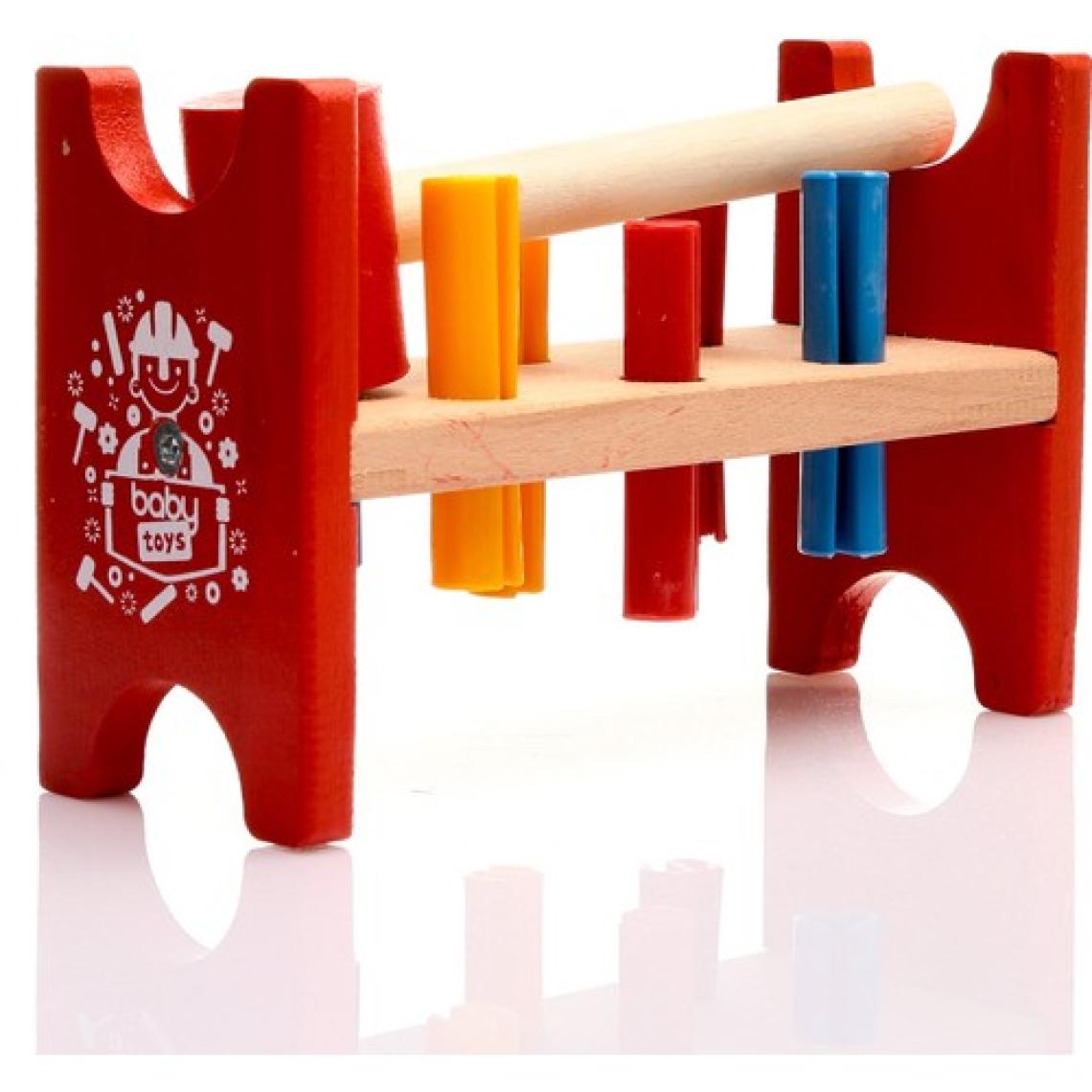 Baby Toys Montessori Ahşap Çak Tak Oyunu