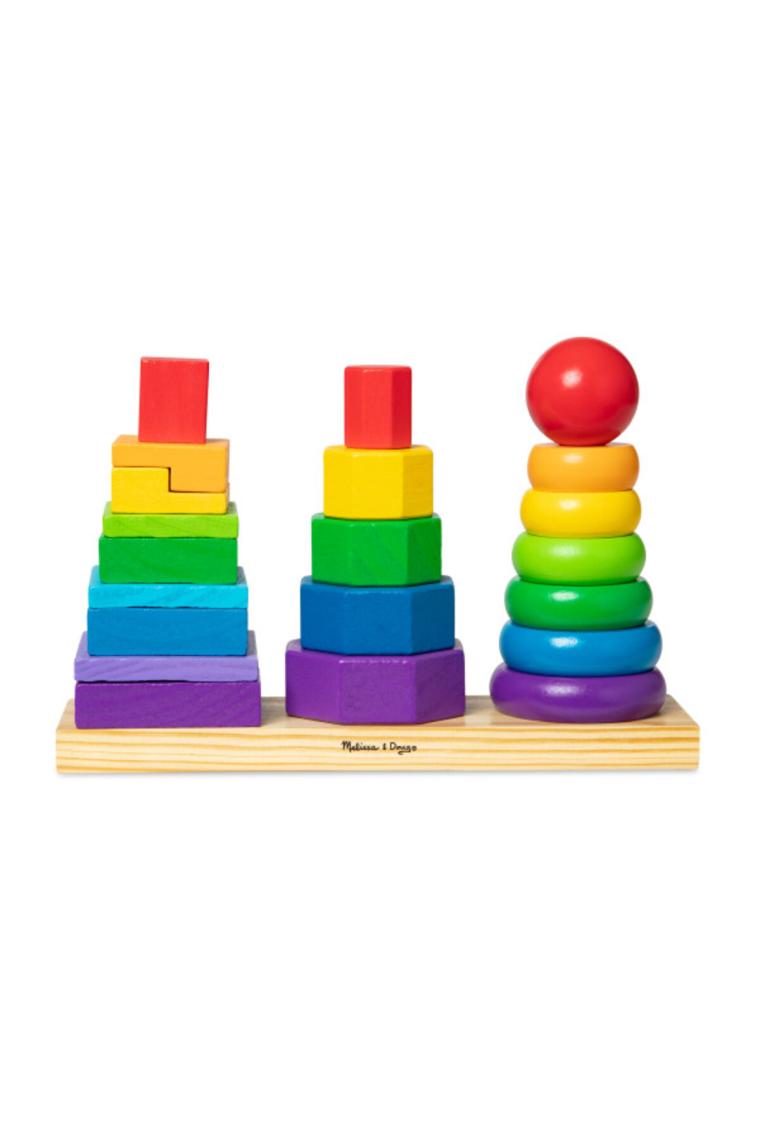 Melissa&Doug Ahşap Geometrik Kuleler