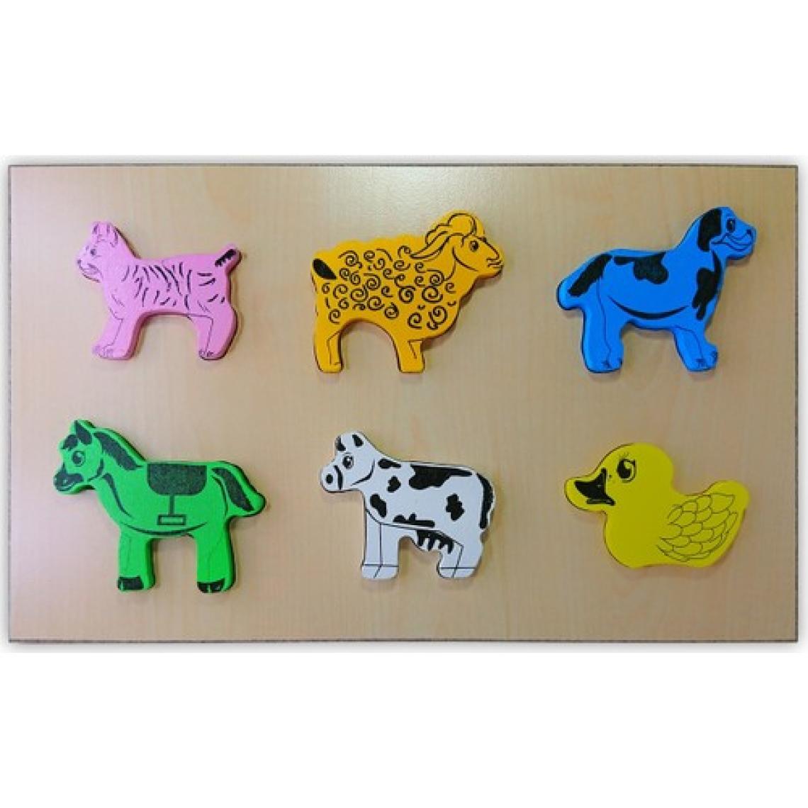 Baby Toys Ahşap Hayvanlar Bebek Puzzle