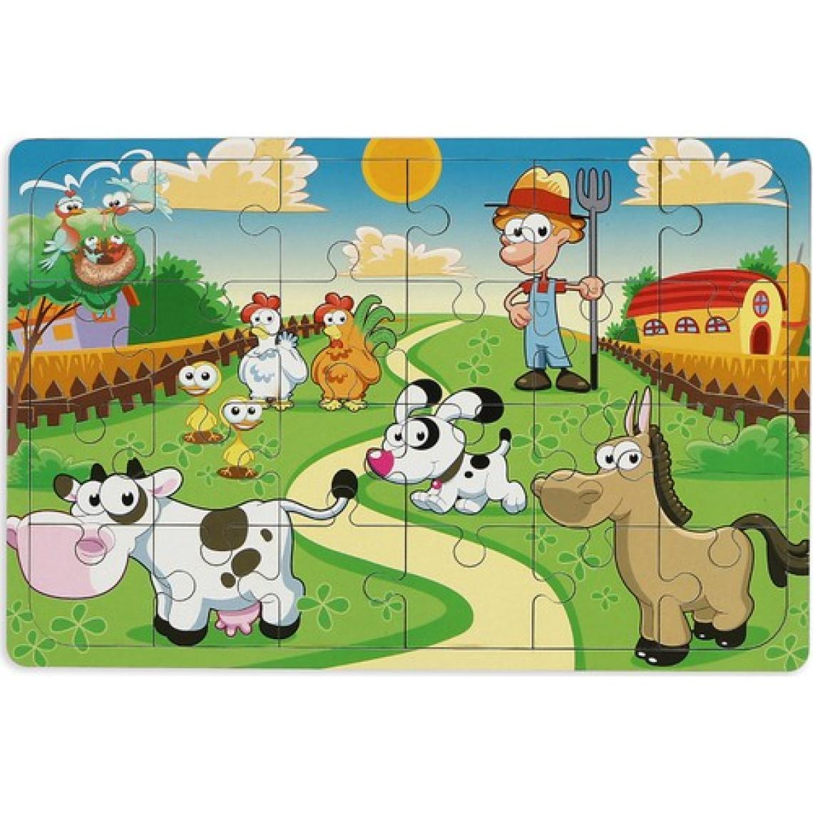 Maketçiniz Çiftliğim 24 Parça Ahşap Puzzle
