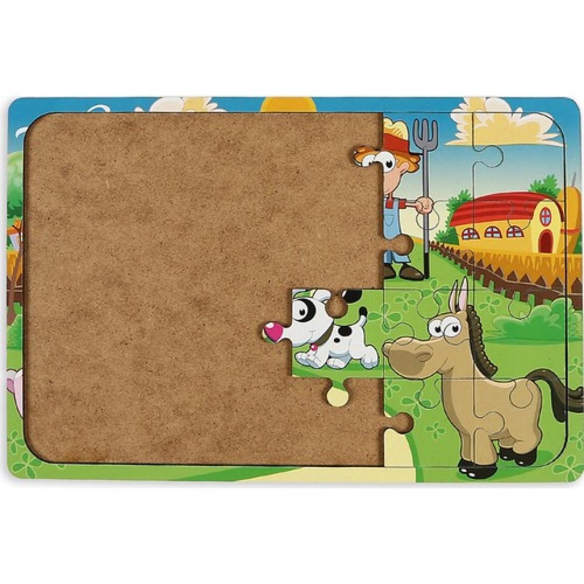 Maketçiniz Çiftliğim 24 Parça Ahşap Puzzle