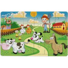 Maketçiniz Çiftliğim 24 Parça Ahşap Puzzle