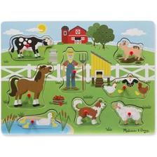 Melissa&Doug Ahşap Sesli Yapboz- Old Macdonal's Farm