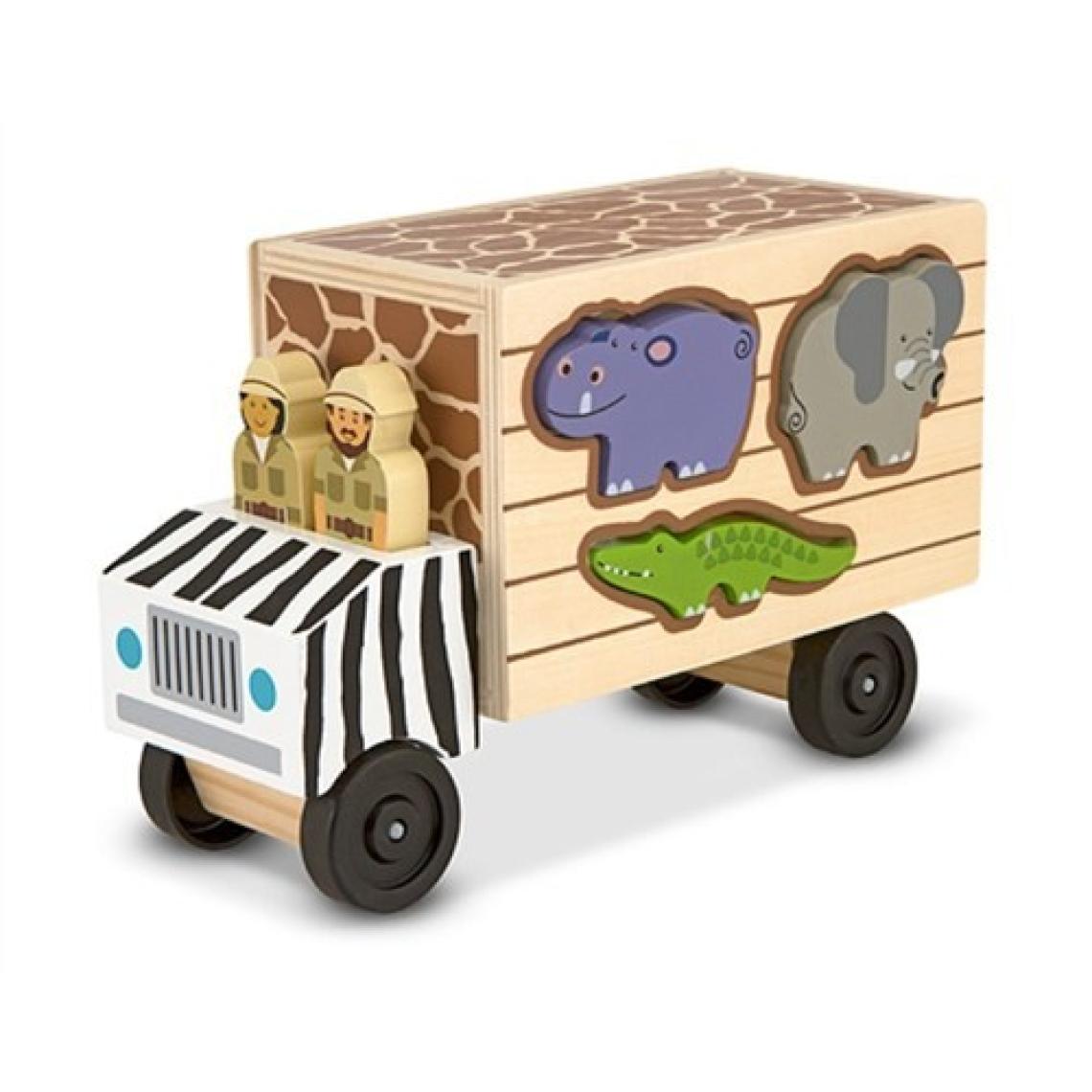 Melissa & Doug Ahşap Kamyon  Hayvan Kurtarıcıları  Şekil Bulmaca