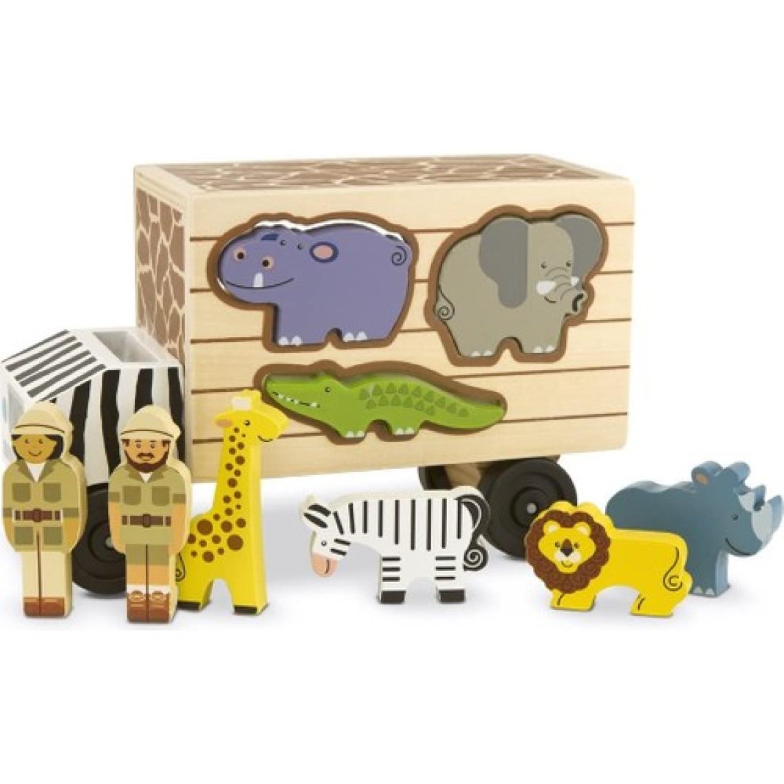 Melissa & Doug Ahşap Kamyon  Hayvan Kurtarıcıları  Şekil Bulmaca