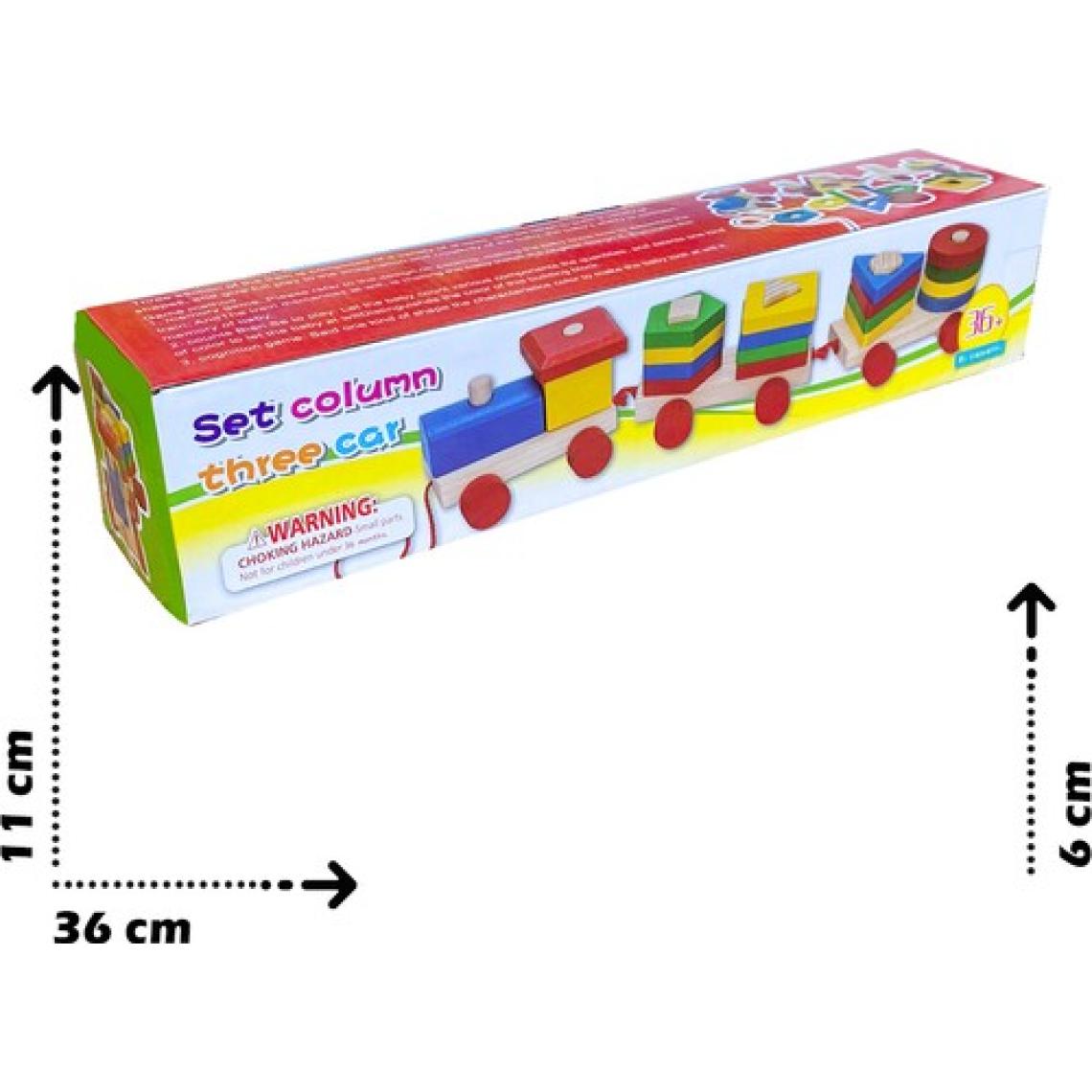 Hamaha Bebek Ahşap Oyuncak Eğitici Geometrik Tren