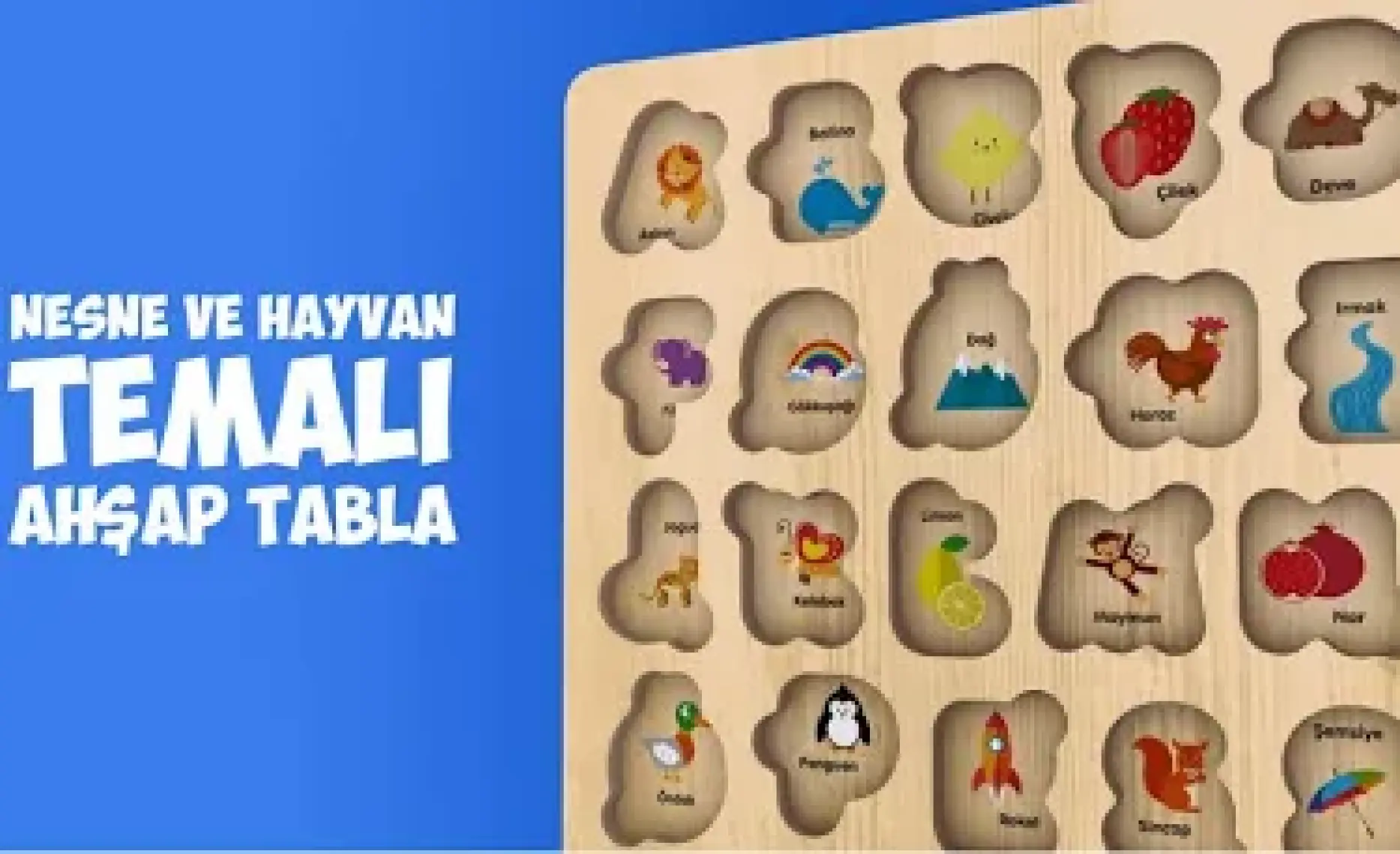 Rossie Ahşap Türkçe Alfabe Yapboz