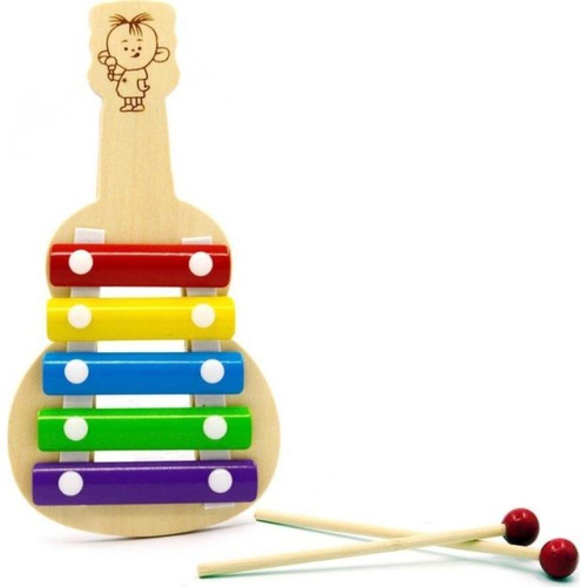 Star Global Ahşap Gitar Selefon Ksilifon Müzik Aleti Enstrüman Eğitici Oyuncak