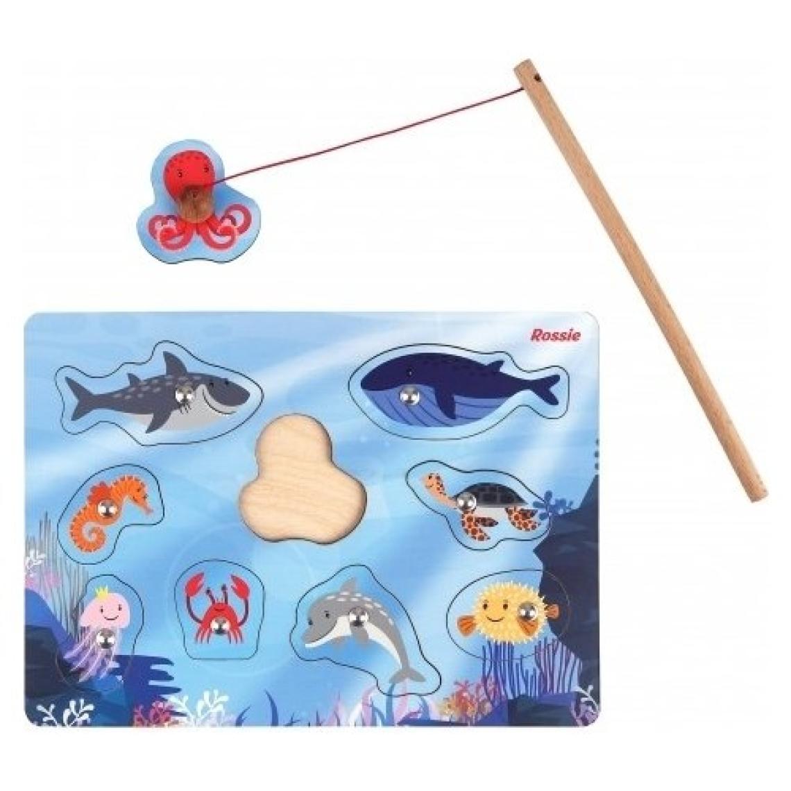 Rossie Ahşap Balık Tutma Oyunu ve Puzzle