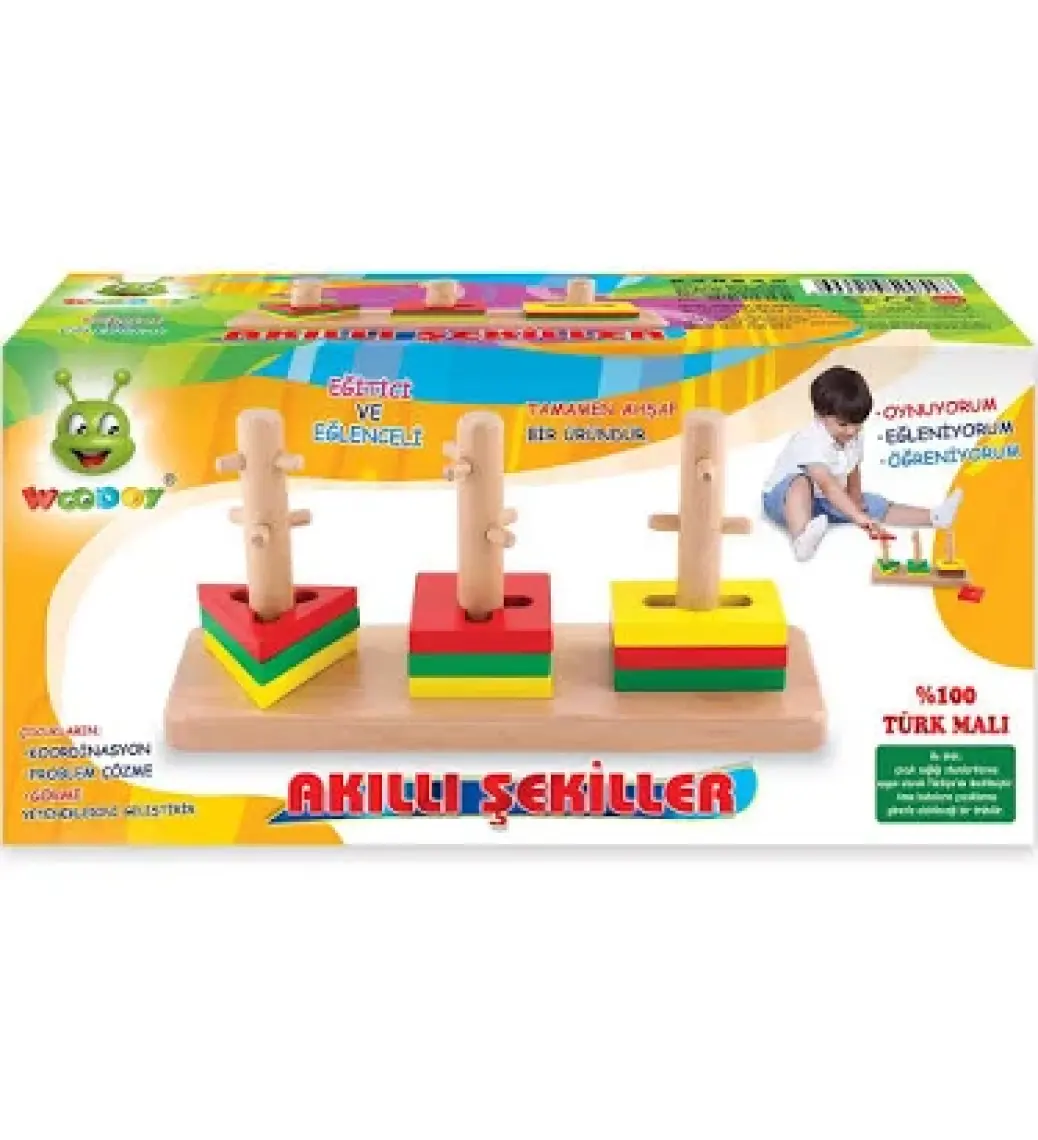 Ahşap Oyuncak - Akıllı Şekiller