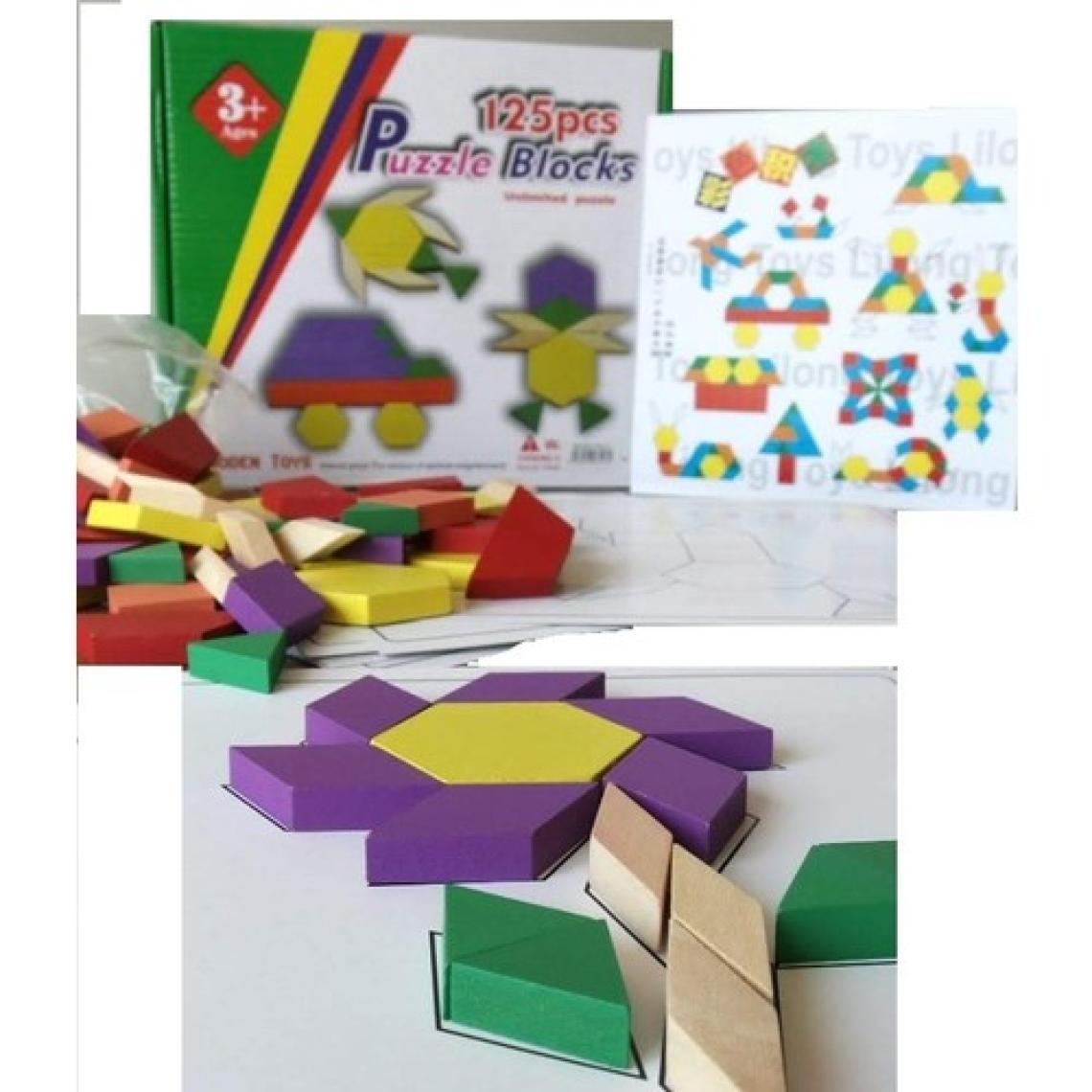 Wooden Toys Tangram Puzzle Eğitim Seti 125 Parça