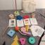 Moccotoys Montessori Giz Torbası ve Ip Geçir Geometrik Şekiller Ikili Eğitici Kartlı Oyunu