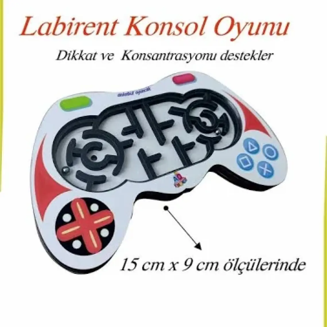 Ankebut Ahşap Renkli Labirent Konsol Oyunu