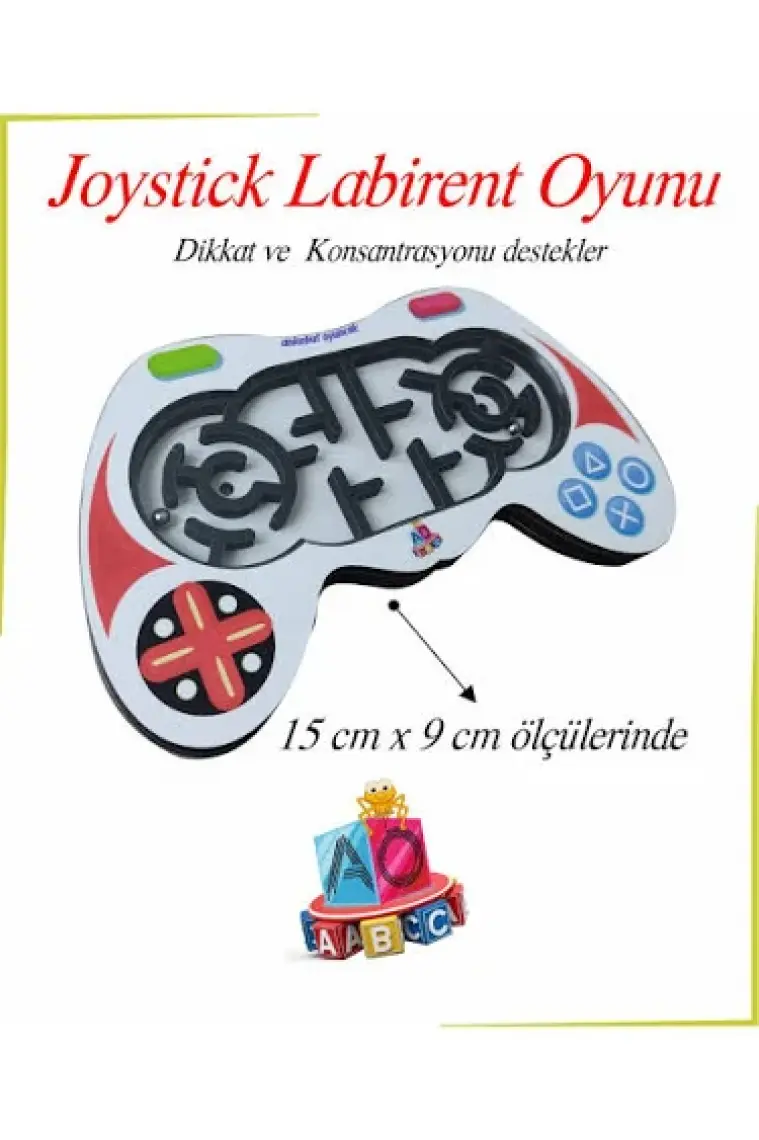Ankebut Ahşap Renkli Labirent Konsol Oyunu