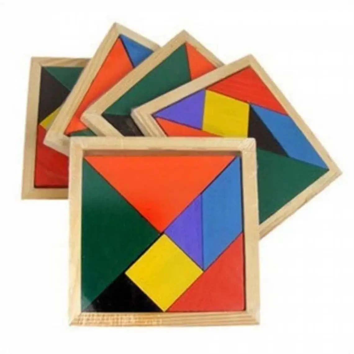 Wooden Toys Ahşap Renkli Tangram
