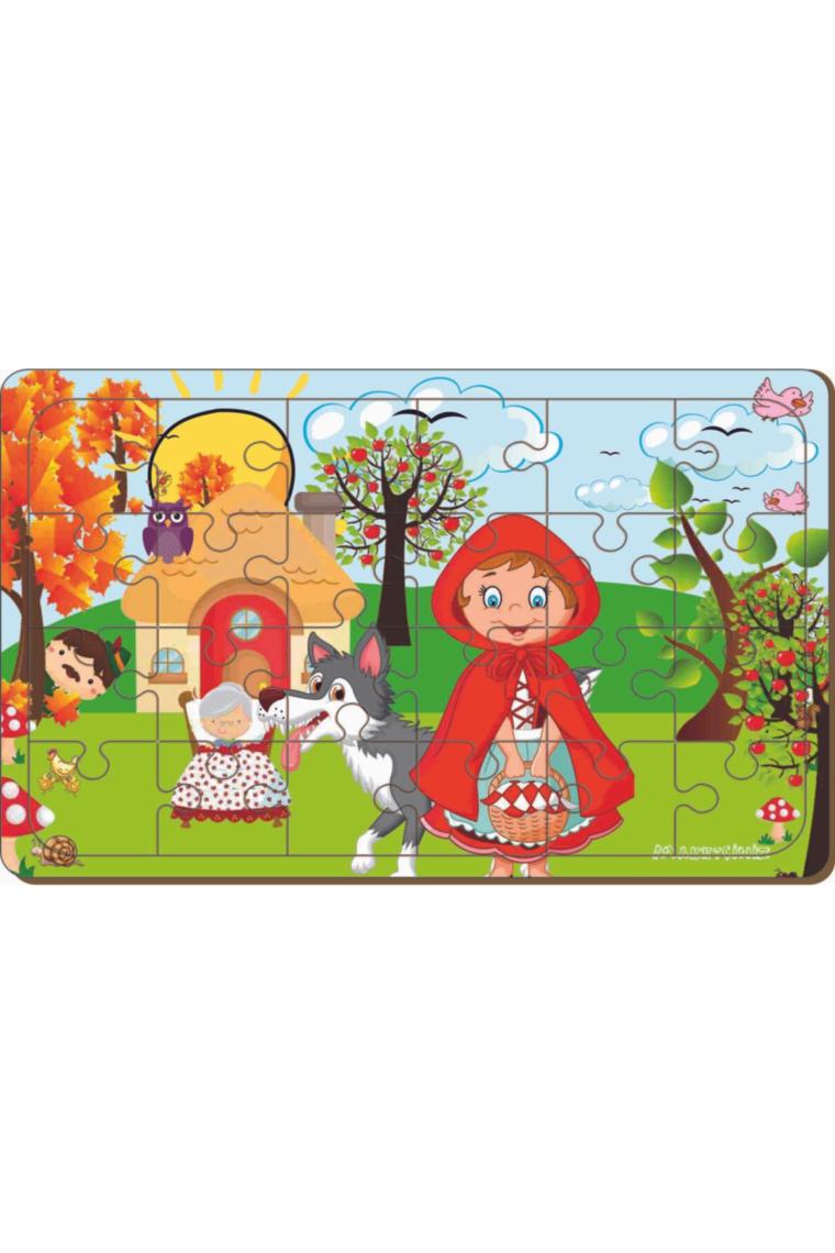 Maketçiniz 4 Adet 24 Parça Ahşap Puzzle Yapboz Set-6