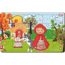 Maketçiniz 4 Adet 24 Parça Ahşap Puzzle Yapboz Set-6