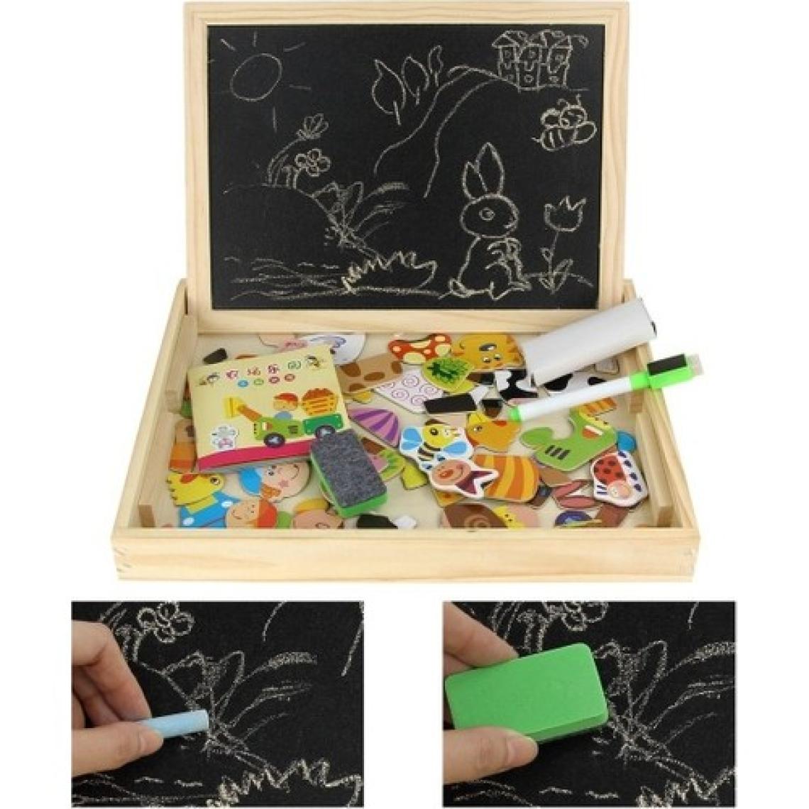 Piramigo Okul Öncesi Mıknatıslı Yazı Çizim Tahtası Farm Magnetic Puzzle