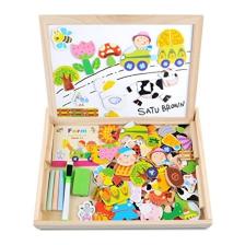 Piramigo Okul Öncesi Mıknatıslı Yazı Çizim Tahtası Farm Magnetic Puzzle