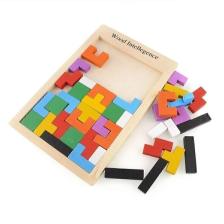 Eğitici Ahşap Blok Tetris Zeka Oyunu