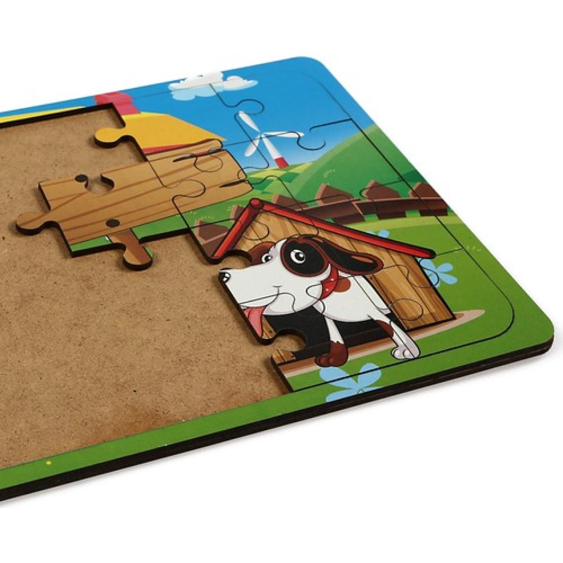 Maketçiniz Köpek ve Kedi 24 Parça Ahşap Puzzle