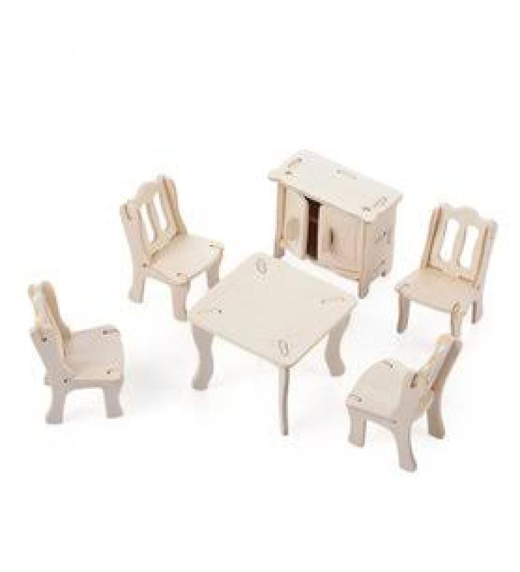 Pi İthalat 3D Ahşap Puzzle - Yemek Odası
